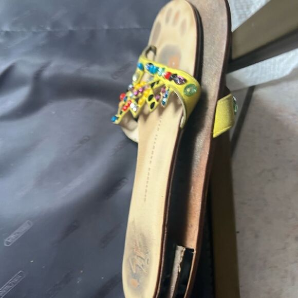 Giuseppe Zanotti Stone Sandals DESIGN LTD Brasil EDITION BEADS CRYSTAL flats - Picture 3 of 5